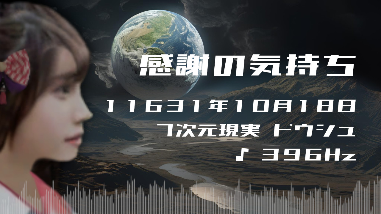 感謝の気持ち. . .１１６３１年１０月１８日頃✧７次元ドウシュにて✧396Hz✧ソルフェジオ周波数✧罪悪感・恐怖心の解放の波動~