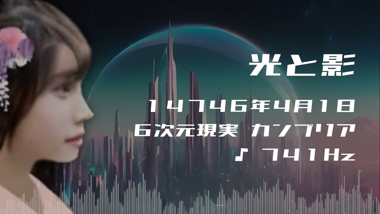 光と影. . .１４７４６年４月１日頃✧６次元カンブリアにて✧741Hz✧ソルフェジオ周波数✧第5チャクラ・表現力・コミュニケーション力の波動~