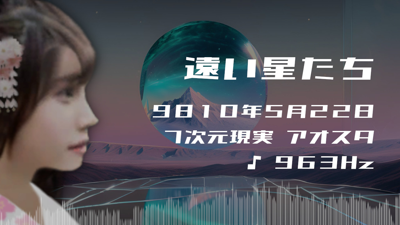 遠い星たち. . .９８１０年５月２２日頃✧７次元アオスタにて✧963Hz✧ソルフェジオ周波数✧第7チャクラ・自己超越・高次元の波動~