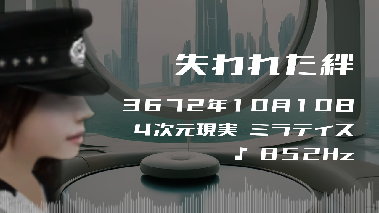 失われた絆. . .３６７２年１０月１０日頃✧４次元ミラティスにて✧852Hz✧ソルフェジオ周波数✧松果体・第三の目の活性化の波動~