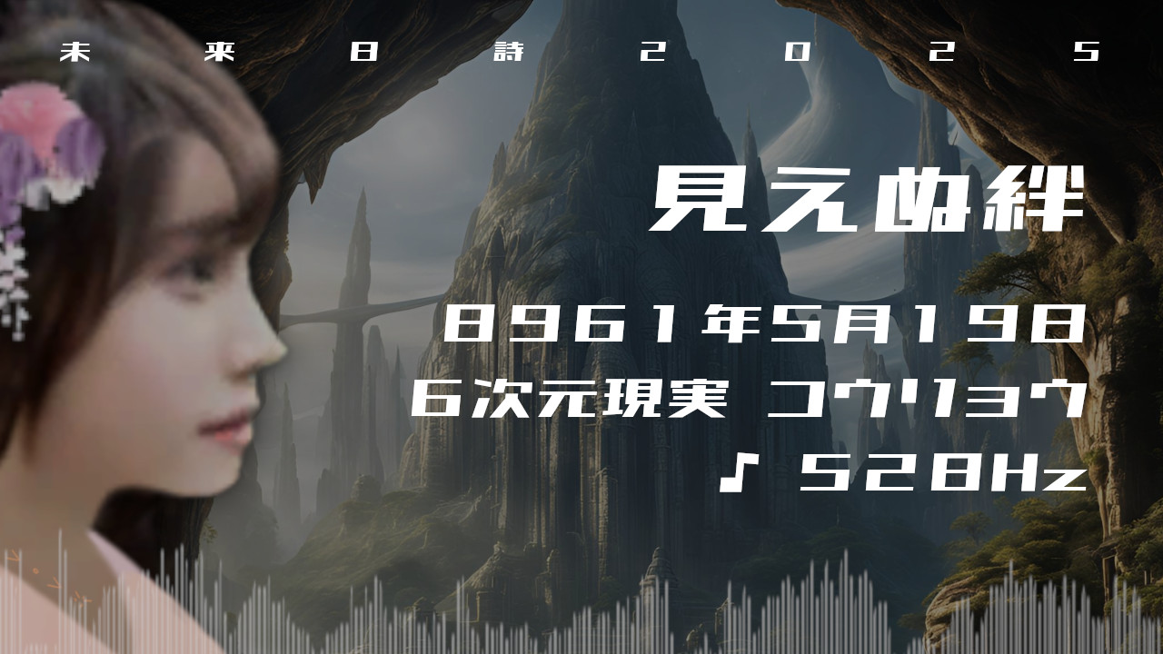 見えぬ絆. . .８９６１年５月１９日頃✧６次元コウリョウにて✧528Hz✧ソルフェジオ周波数✧DNA修復・細胞活性化の波動✧未来日詩2025✧