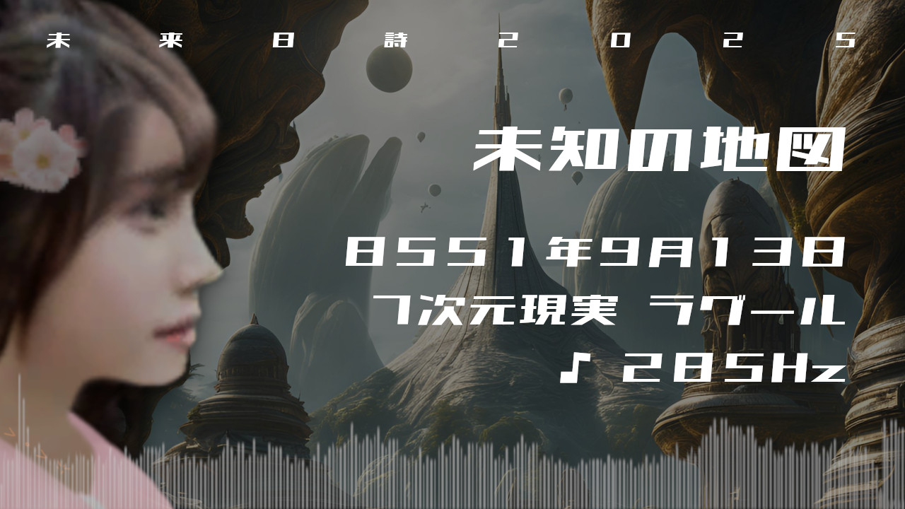未知の地図. . .８５５１年９月１３日頃✧７次元ラグールにて✧285Hz✧ソルフェジオ周波数✧自然治癒力・免疫力の波動✧未来日詩2025✧