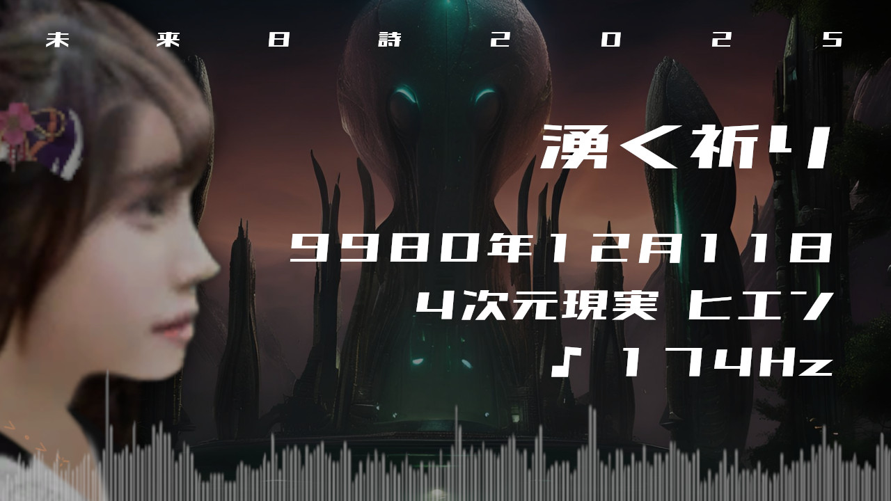 湧く祈り. . .９９８０年１２月１１日頃✧４次元ヒエンにて✧174Hz✧ソルフェジオ周波数✧ネガティブな感情の解放の波動✧未来日詩2025✧