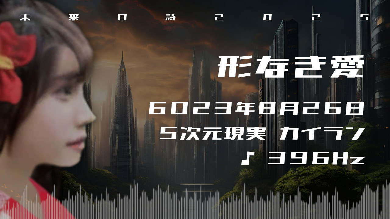 形なき愛. . .６０２３年８月２６日頃✧５次元カイランにて✧396Hz✧ソルフェジオ周波数✧トラウマの浄化・解放の波動✧未来日詩2025✧