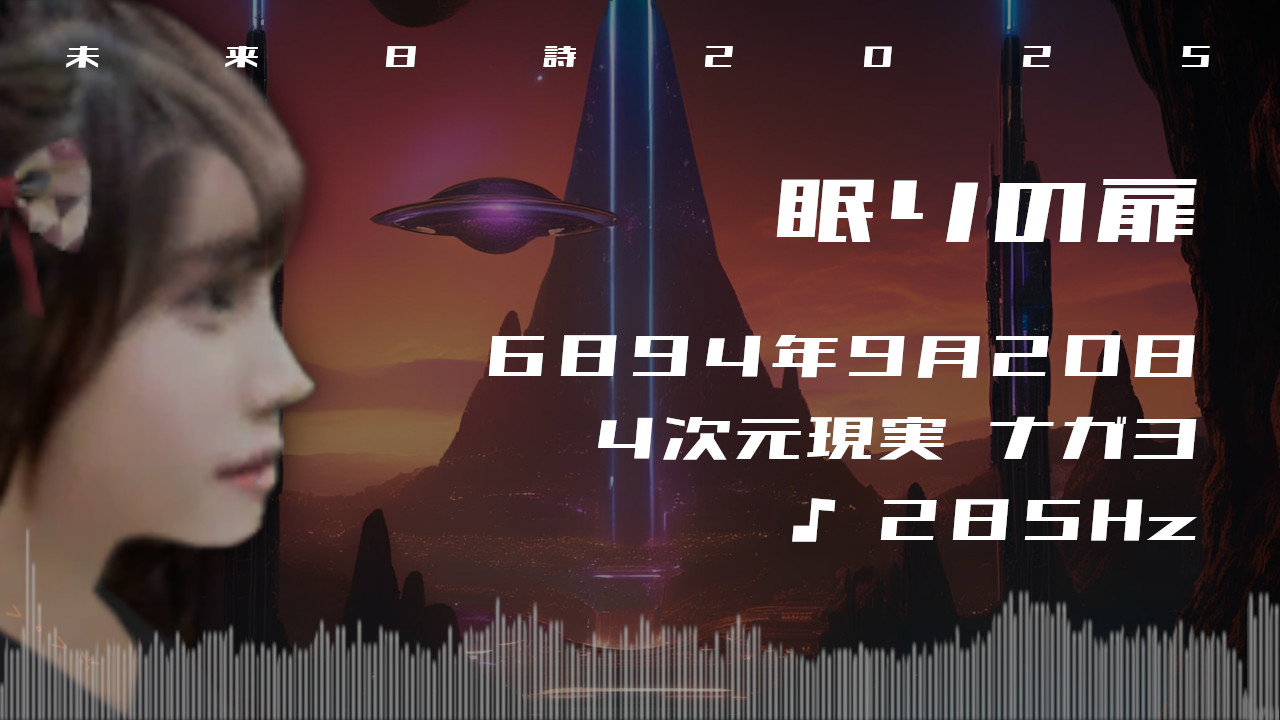 眠りの扉. . .６８４９年９月２０日頃✧４次元ナガヨにて✧285Hz✧ソルフェジオ周波数✧自律神経・副交感神経を整える波動✧未来日詩2025✧