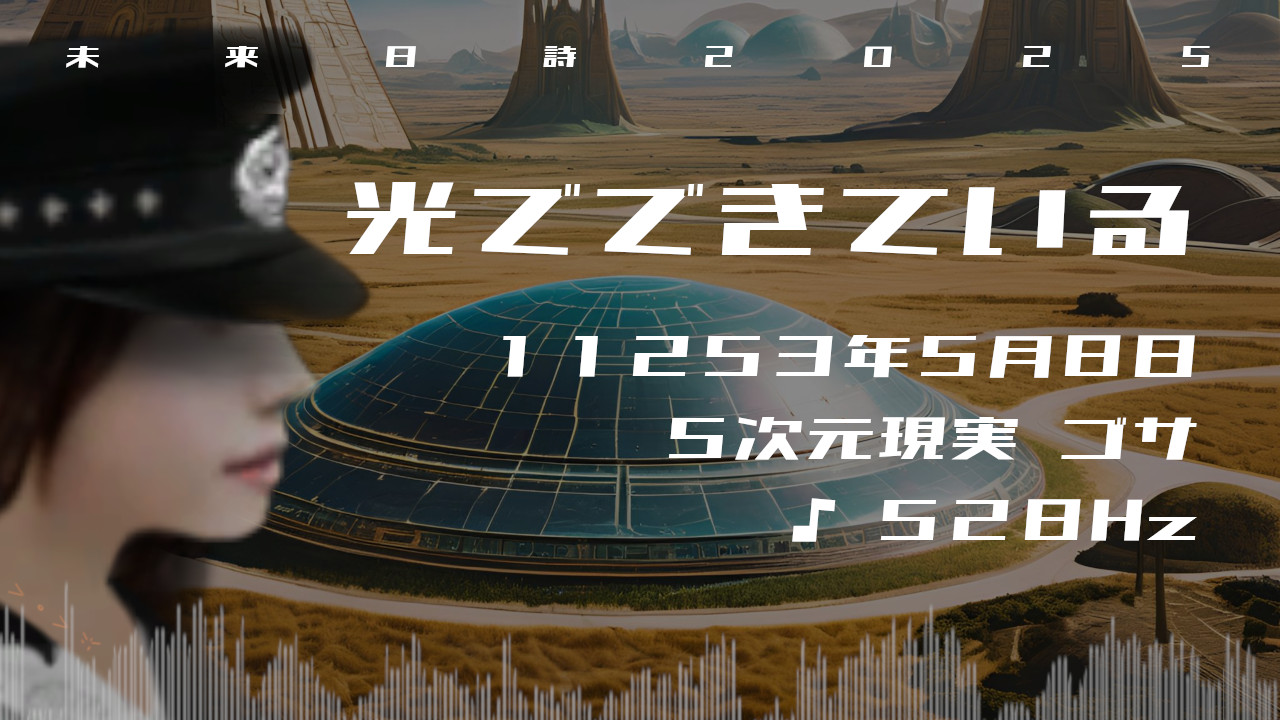 光でできている. . .１１２５３年５月８日頃✧５次元ゴサにて✧528Hz✧ソルフェジオ周波数✧心身の共鳴の波動✧未来日詩2025✧