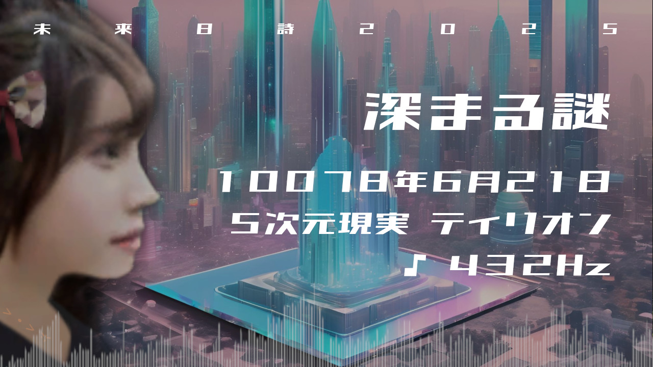 深まる謎. . .１００７８年６月２１日頃✧５次元ティリオンにて✧432Hz✧宇宙・奇跡の周波数✧心身の共振の波動✧未来日詩2025✧