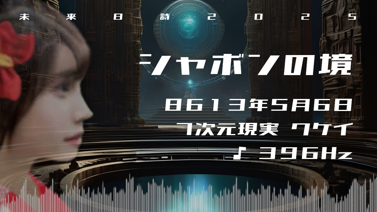 シャボンの境. . .８６１３年５月６日頃✧７次元クケイにて✧396Hz✧ソルフェジオ周波数✧第1チャクラ・生命力・グラウンディングの波動✧未来日詩2025✧