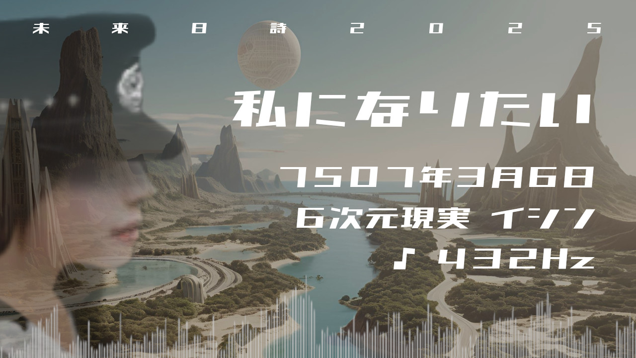 私になりたい. . .７５０７年３月６日頃✧６次元イシンにて✧432Hz✧宇宙・奇跡の周波数✧自然との調和の波動✧未来日詩2025✧