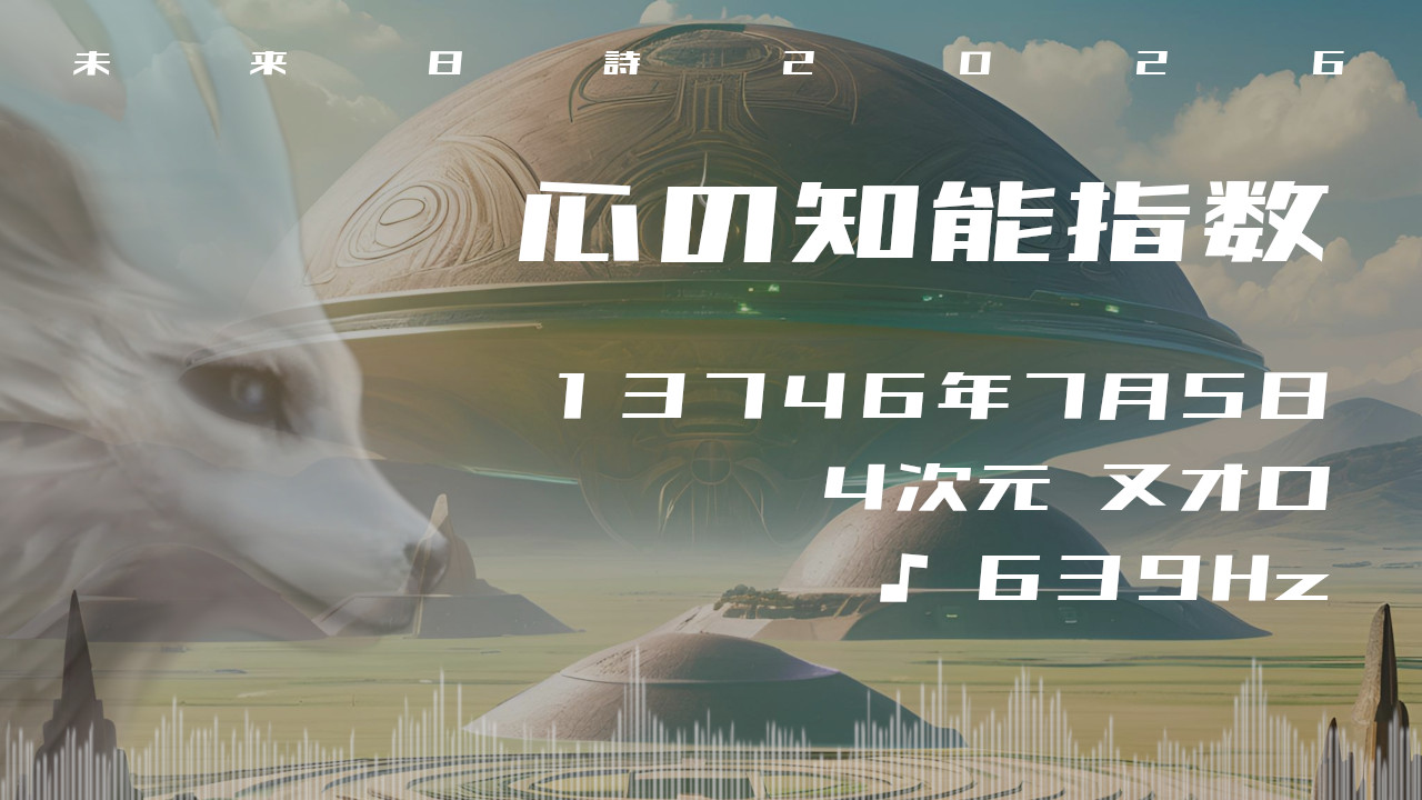 心の知能指数. . .１３７４６年７月５日頃✧４次元ヌオロにて✧639Hz✧ソルフェジオ周波数✧共感と受容の波動✧未来日詩2026年✧