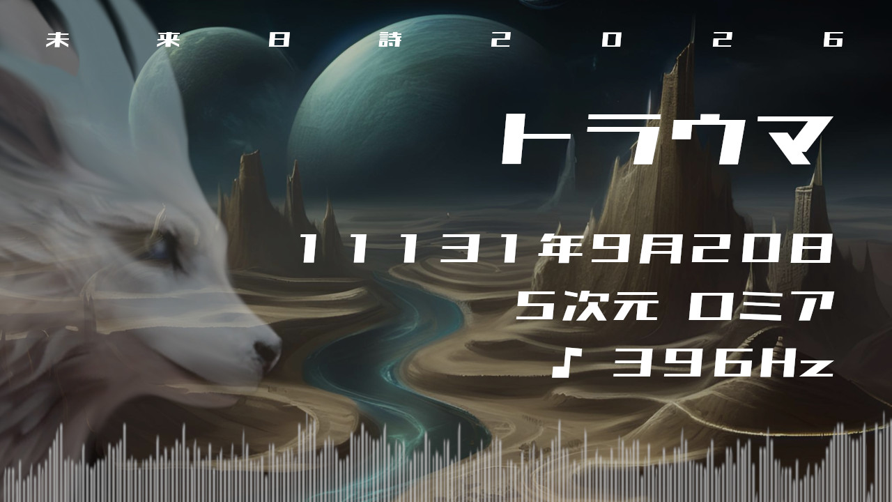 トラウマ. . .１１１３１年９月２０日頃✧５次元ロミアにて✧396Hz✧ソルフェジオ周波数✧トラウマの浄化・解放の波動✧未来日詩2026年✧
